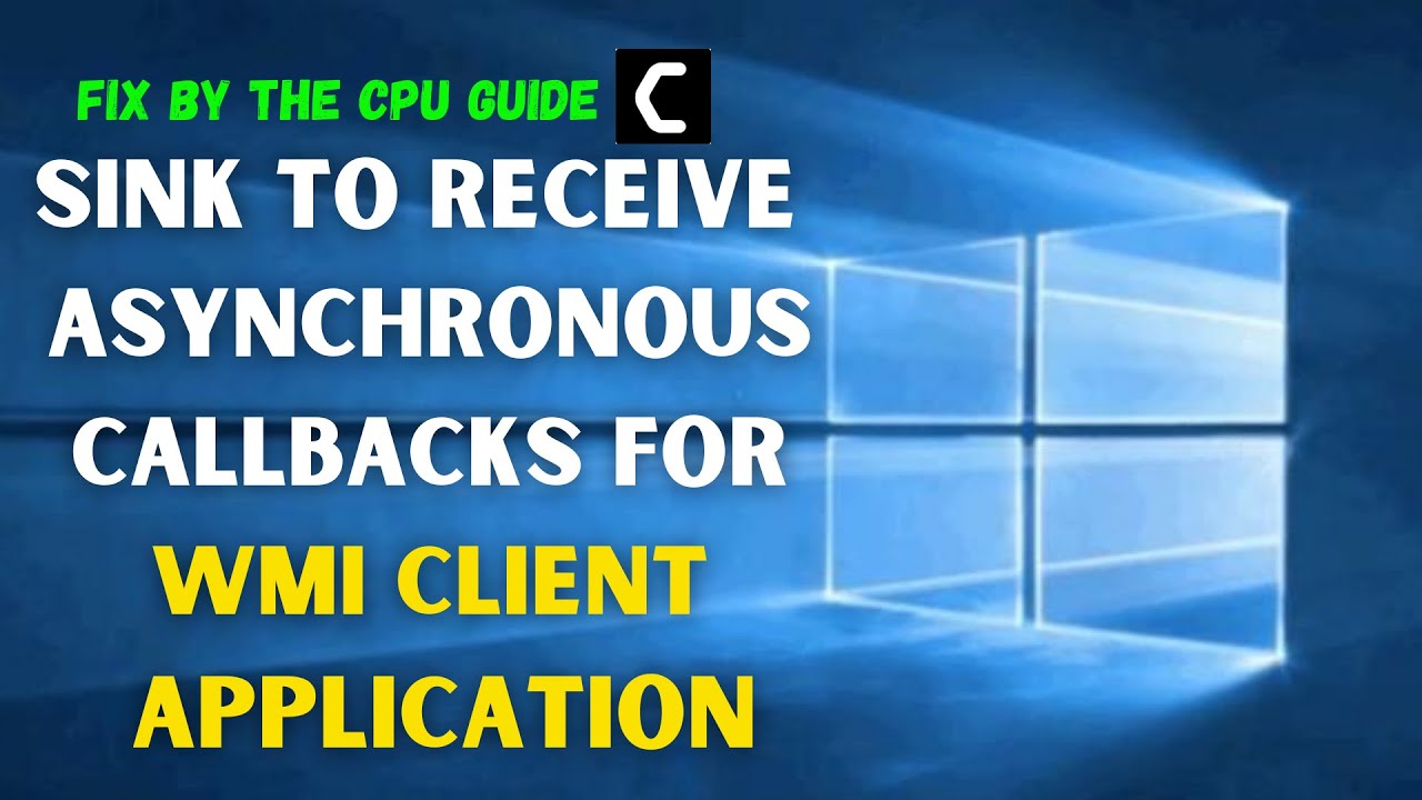 sink to recieve asynchronous callbacks sink to recieve asynchronous callbacks