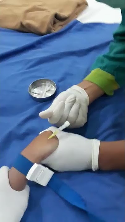 Tutorial pemasangan infus pada anak - YouTube