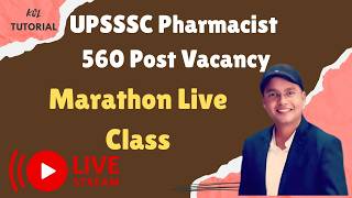 3rd Live marathon Class for UPSSSC Pharmacist, by Anurag Sir, KCL Tutorial