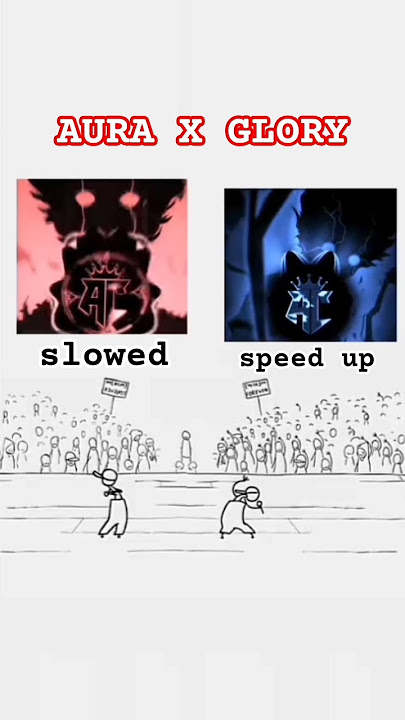 AURA X GLORY(speed up)Vs (slowed)which one is better?#shorts#shortsfeed #phonkagressive