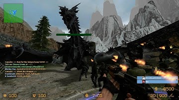 Counter Strike Source Zombie Escape mod online gameplay on Skyrim map