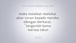 Q  S  41  Fussilat ayat 30 36 (Bahasa Indonesia)