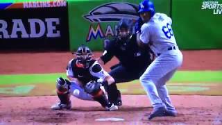 Yasiel Puig Dramatic 3 Run Homerun Vs Marlins