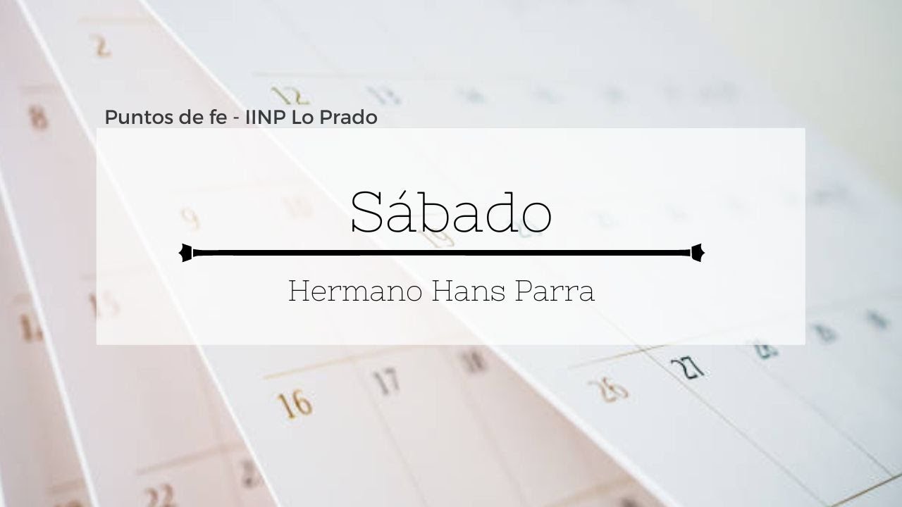 Puntos o principios de fe - "Fiesta Solemne: SÁBADO" - YouTube