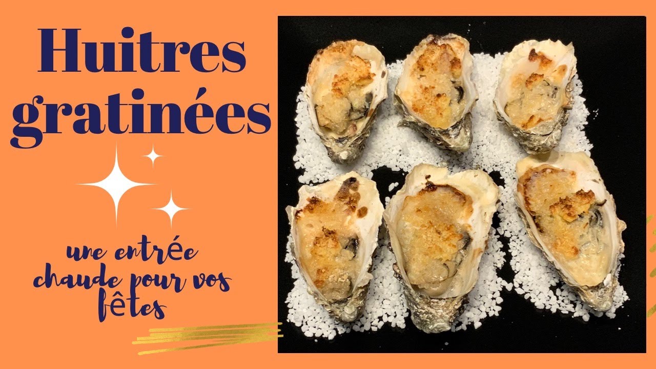 Huîtres gratinées. Une idée d’entrée chaude pour vos repas de fête