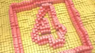 Text Cubic Count Down - Blender Geometry Nodes 3.0  Field