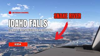 Landing in Idaho Falls Idaho | Idaho Falls Regional Airport (KIDA) #idaho #fanning #idahofalls
