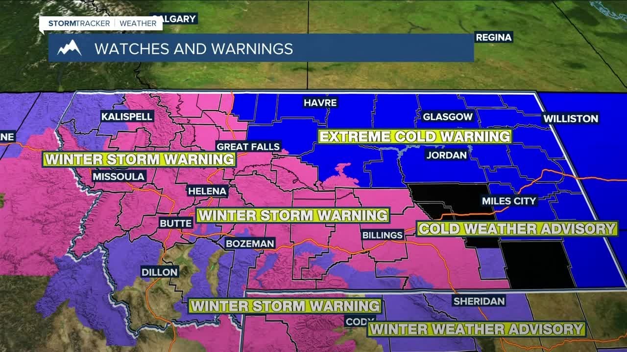 Q2 Billings Area Weather: Heavy snow possible through Tuesday - YouTube