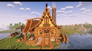 MINECRAFT TUTORIAL | How to build a Medieval Lumbermill