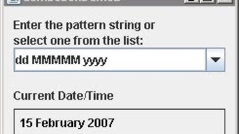 Java Date Display Formats- SimpleDateFormart  - Intact Abode