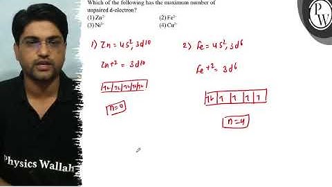 Which of the following has the maximum number of unpaired d-electro...