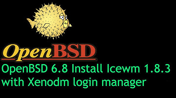 OpenBSD 6.8 How to Install IceWm 1.8.3 xenodm login manager