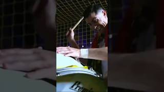 Cristiano Ronaldo celebrates Trophy with fans 🏆 by playing drum with them