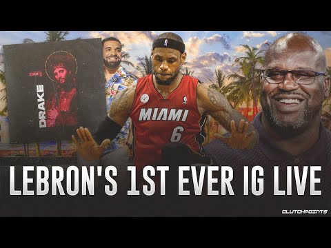 LeBron's 1st Ever IG LIVE: Drake's New Album, Miami days, Shaq Diss, 2012 Game 6 ECF Heat-Celtics