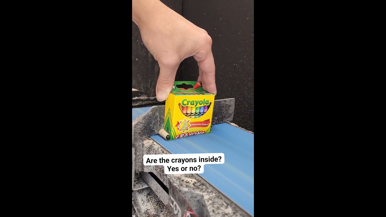 Are The Crayons Inside Yes Or No Crayola Satisfying Box Sandingshit Oddlysatisfying