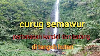 Semawur waterfall on the border of Kendal and Batang, a waterfall that is still pristine and natu...