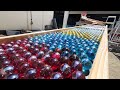 Marble Run Rainbow ☆ A pleasant ASMR experience of rolling 7 colored balls in a row