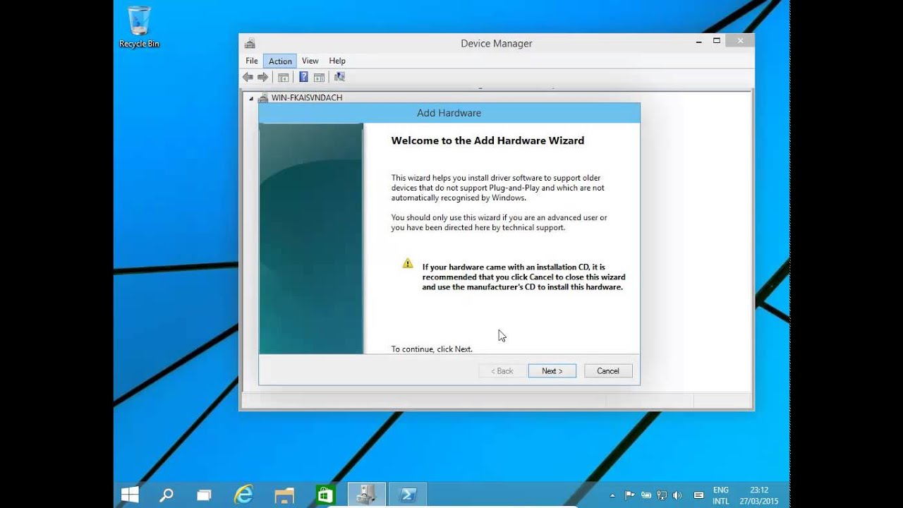 download and install drivers in windows 8.1