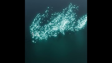 Blender｜Particle dissolve animation #blender #b3d #blenderanimation #particles #particles #dissolve