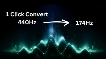 Easiest way to convert 440 hz music to 174 hz - Solfeggio frequency retuning