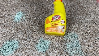 How to Remove Paint from Carpet using Goof Off Paint Remover for Carpet