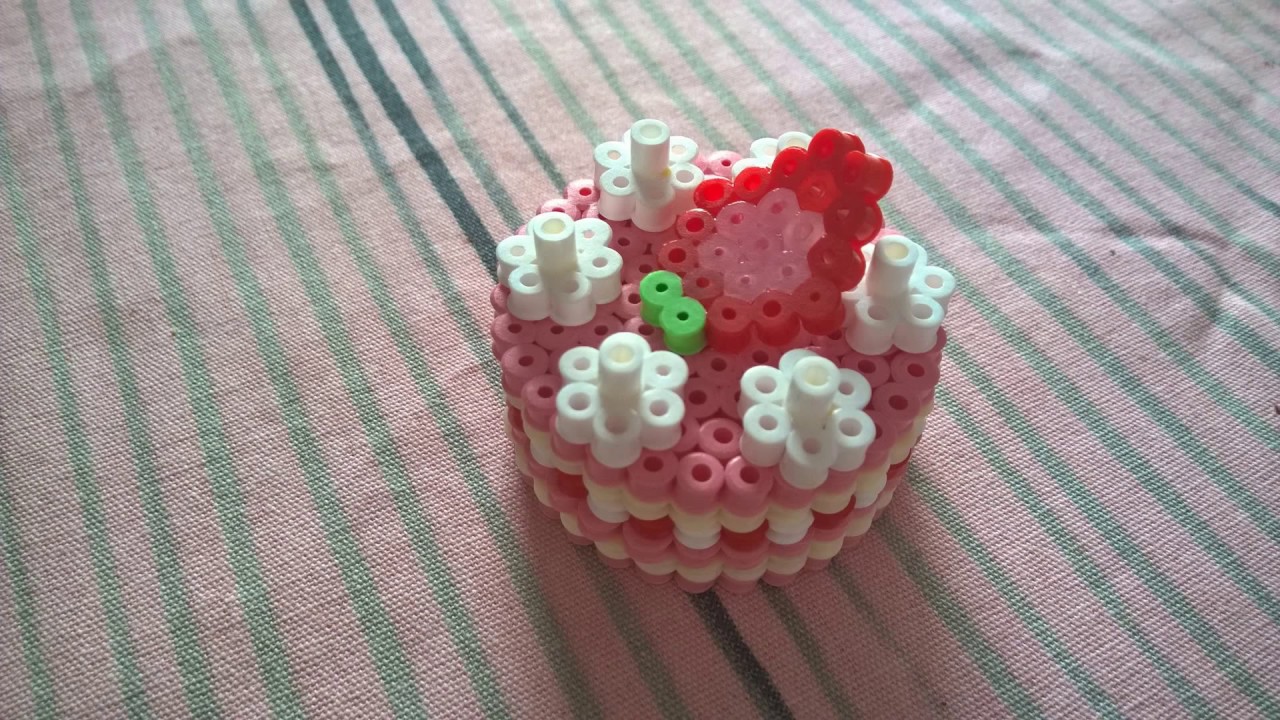 Perles A Repasser Hama Beads 3d Cakes Youtube Perles A Repasser Hama Beads 3d Cakes Youtube
