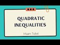 (10) Quadratic Inequalities | GRADE9 Q1