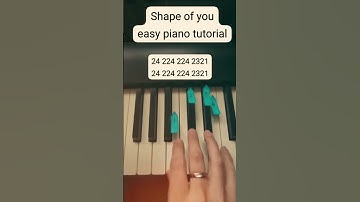Ed Sheeran - Shape of You piano tutorial #shapeofyou #edsheeran #pianotutorial #edsheeranshapeofyou