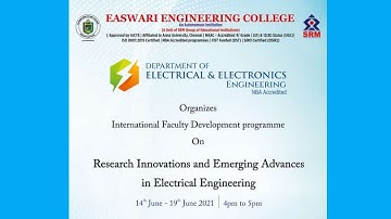 INTERNATIONAL FDP ON "RESEARCH INNOVATIONS AND EMERGING ADVANCES IN ELECTRICAL ENGINEERING"