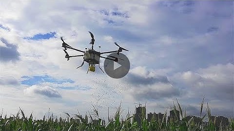 Multifunction drone acts as sprayer and spreader