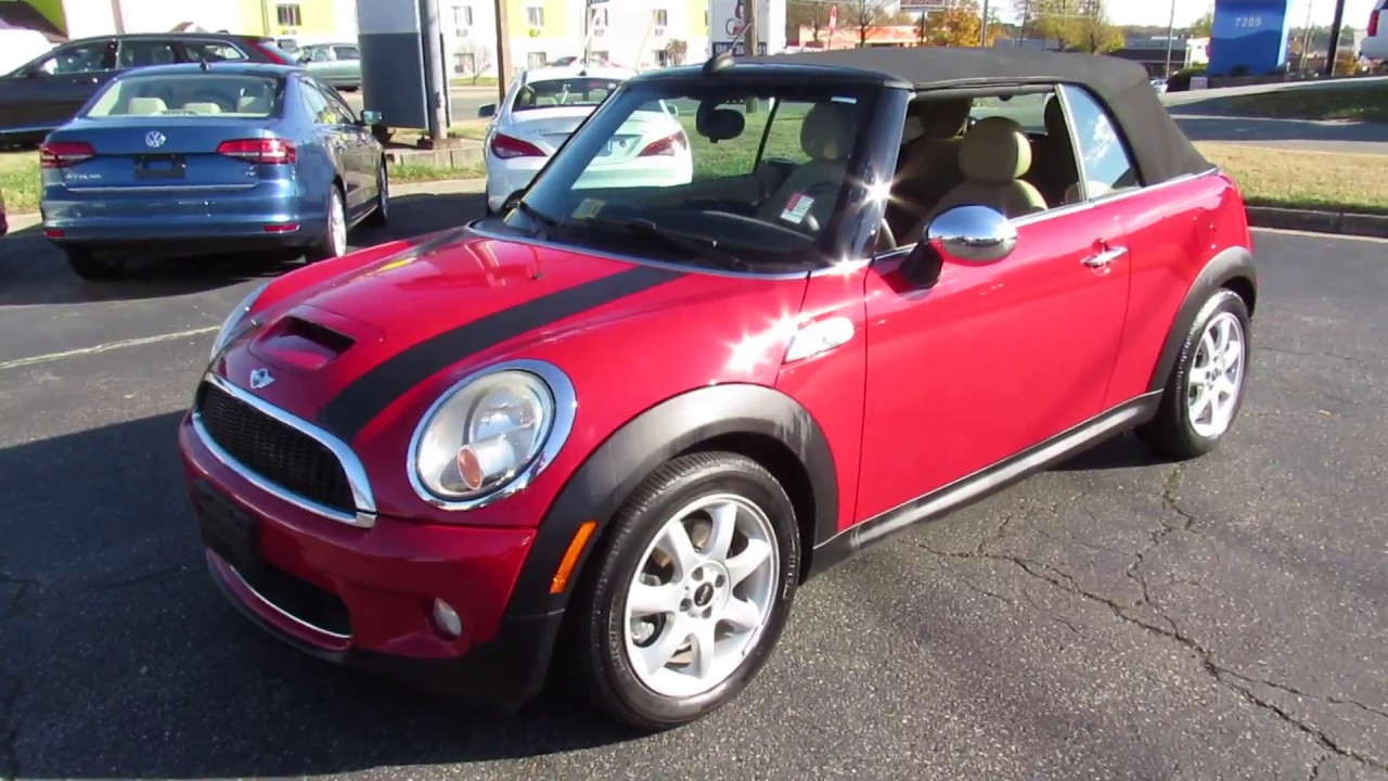 *SOLD* 2009 Mini Cooper S Convertible Walkaround, Start up, Tour and ...