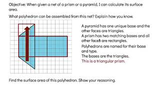 Nets and Surface Area Grade 6 Unit 1 Lesson 14