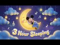 3 hour+ Mickey Mouse Sleep Music on Moon 🌙⭐ Baby Lullaby | Relaxing Bedtime Music for Kids