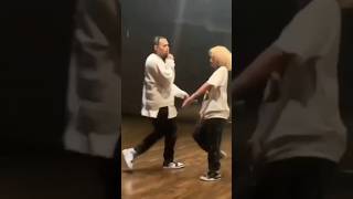 Chris Brown and DaniLeigh dancing🔥 #chrisbrown #danileigh #privilegernb