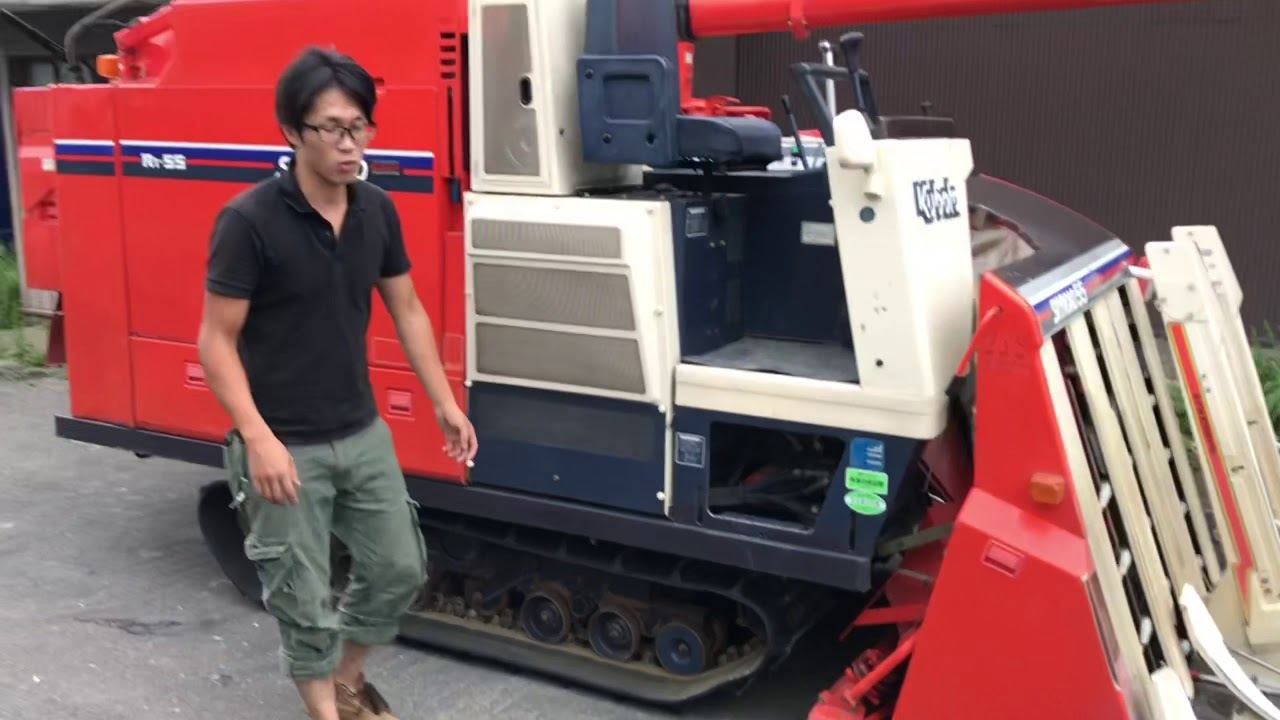 美品　クボタ　コンバイン　R1 中古農機具販売 LIVE」クボタ コンバイン R1-55 - YouTube