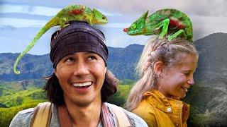 OUR NEW PET CHAMELEON! Exploring the Jungle on the Island of Madagascar & meeting a Family of Lemurs by The Bucket List Family 174,628 views 6 months ago 28 minutes