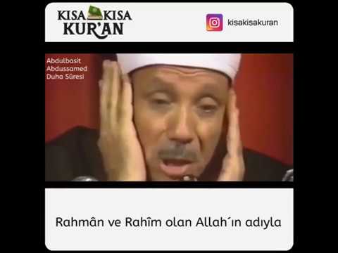 Abdulbasit Abdussamed - Duha Sûresi - (0:54)