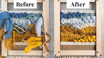 How to Tuck in Chunky Ends (frame loom weaving)