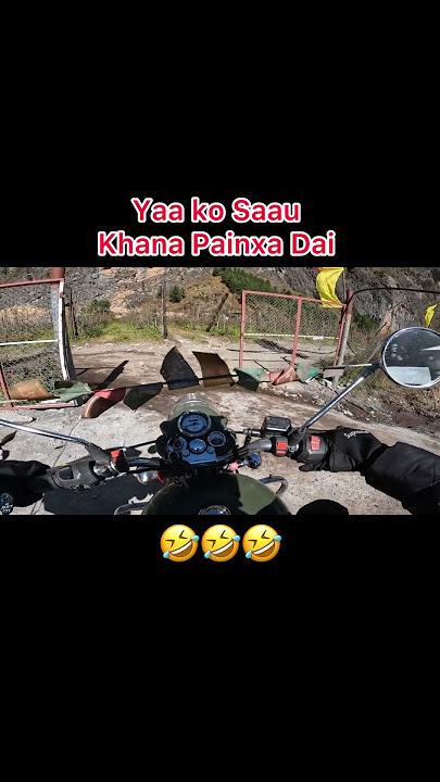 Khana Painxa Dai 🤣#Manang #nature  #applefarm #advanture #royalinfield