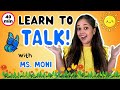 Learn to talk with ms moni  new words fruits insects  colours  toddler speech music  signing