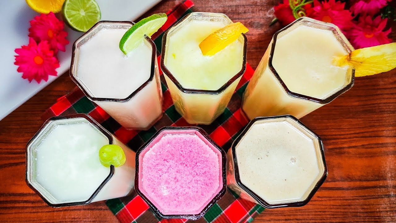 6 Easy Yogurt Drinks Recipe (Iftar Drinks) How to make Refreshing