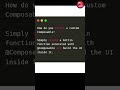 How do you create a custom Composable