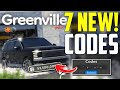 *UPDATE CODE'S*GREENVILLE ROBLOX CODES - GREENVILLE CODES 2026[ROBLOX], Greenville