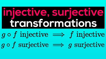 Injective and Surjective Transformations Proofs