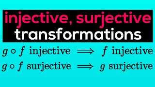 Injective and Surjective Transformations Proofs
