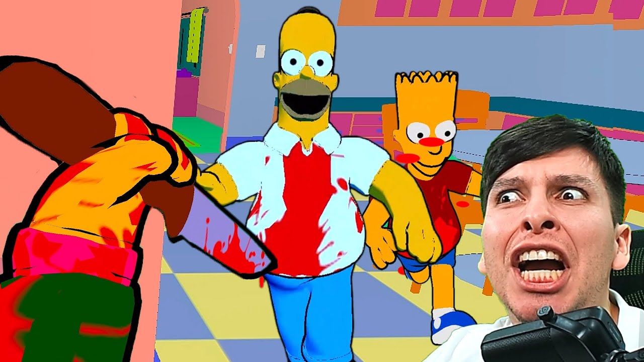 Tengo que DESTRUIR a LOS SIMPSONS con este CUCHILLO !!