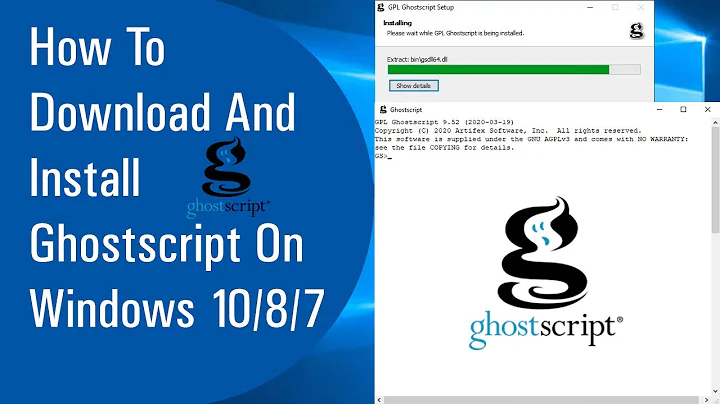 ✅ How To Download And Install Ghostscript On Windows 10/8/7 (2020)