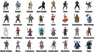 Every Final Fantasy Job Class Explained