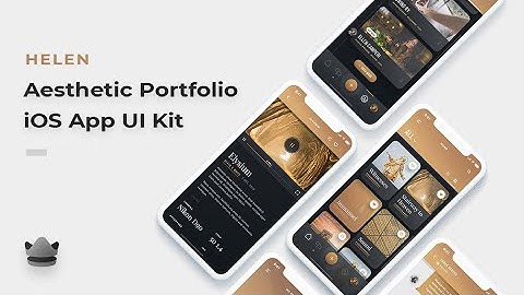 Helen - Portfolio Mobile App UI Kit