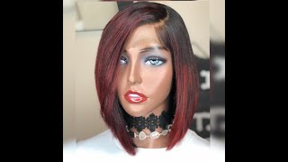 Customized 5x5 Lace Closure Wig- Bob Cut with Custom Color| HAIR BAPTISM MAG WIG COLLECTION